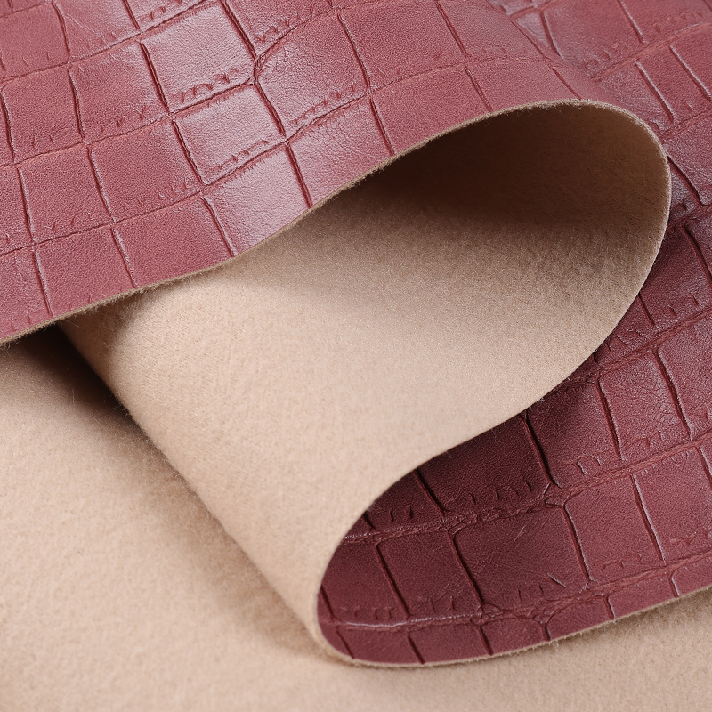 Picture of Spot 1.0mm square bamboo pattern pvc leather brushed bottom artificial leather sofa handbag shoe material Table cushion leather