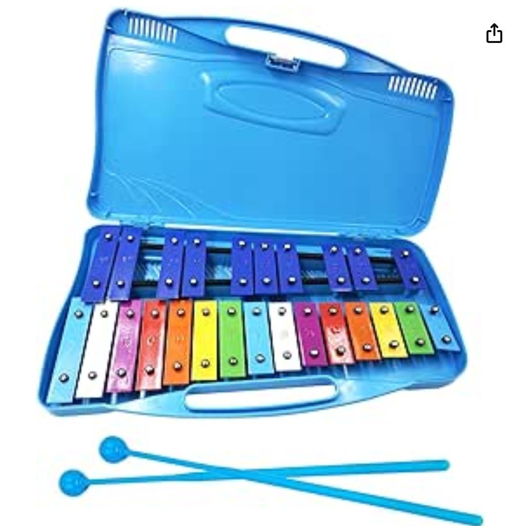 Orff percussion music teaching aids 25-tone aluminum plate harp harp harp harp harp with box
