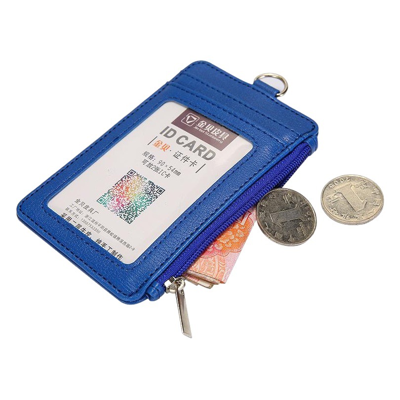 Wholesale work permit card set badge multi-card position multi-functional work card badge lanyard change card wallet