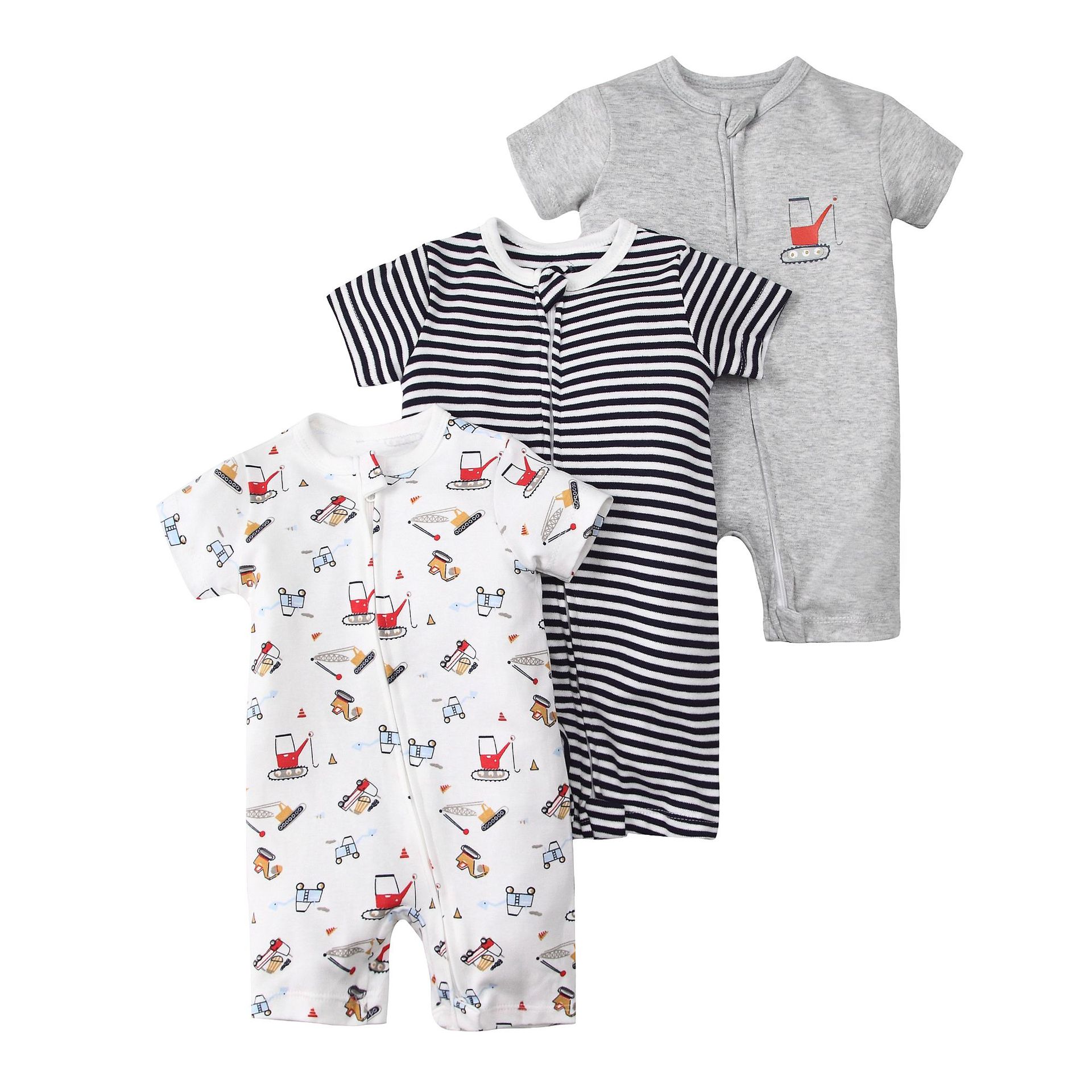 Picture of Foreign trade children's clothing summer baby jumpsuit short sleeve double zipper climbing clothing newborn baby gift box for cross-border
