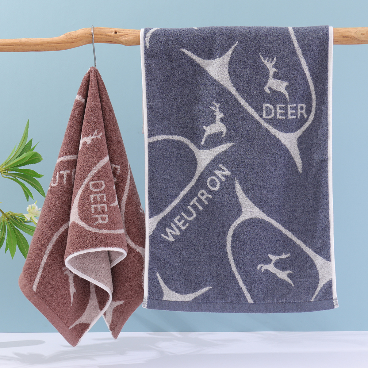 Picture of Gaoyang factory cotton European flower towel soft absorbent large face towel supermarket gift wholesale face towel household towel