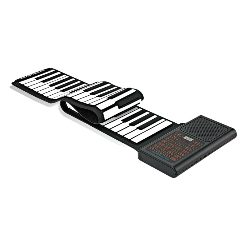 61 key hand roll piano smart portable multifunctional electronic piano adult folding MIDI cross border factory wholesale