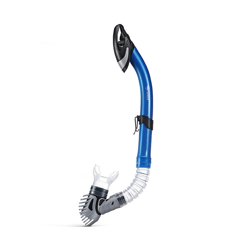 Picture of wave genuine goods full dry underwater respirator silicone mouthpiece professional diving equipment snorkeling supplies breathing tube