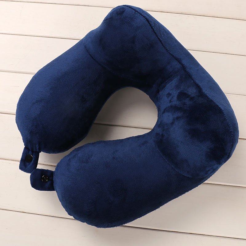 Picture of Wholesale Buckle U-shaped Pillow Inflatable Pillow U-shaped Inflatable Travel Sanbao Aircraft Travel Blowing Neck Pillow