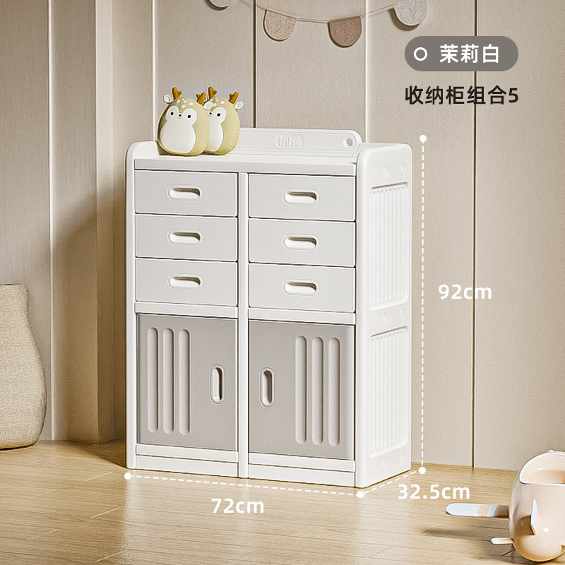 Picture of babyviva Children's Storage Cabinet Multi-layer Drawer Type Baby Wardrobe Household Baby Toy Organizer Box Storage Cabinet