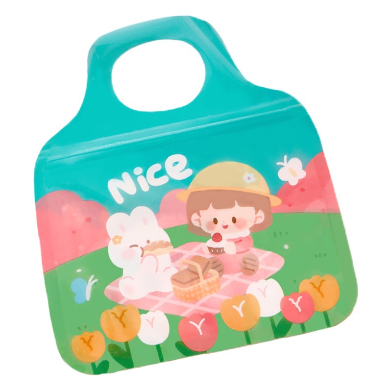 Cartoon Ziplock Bag, Cute Kidsren's Candy Bag, Holiday Gift Bag, Satchel Gift Storage Bag, Snack Packaging Bag