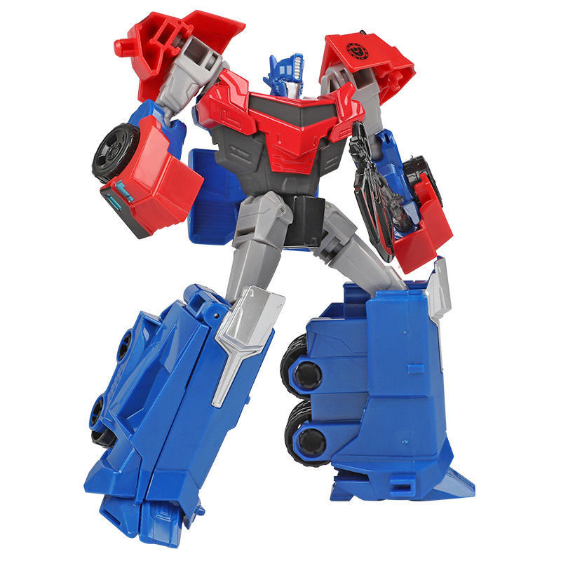 Picture of Wei Jiang's Fifteen Small Transforming Robot King Kong Optimus Bumblebee Column Model Hand-Made Boy and Kidsren's Toys