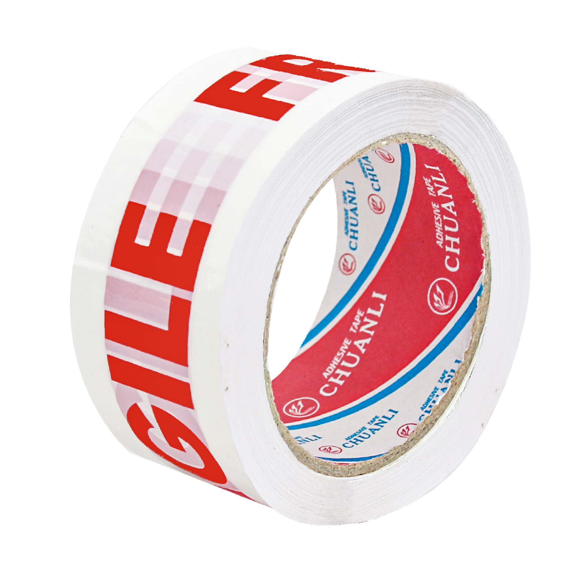 Picture of Tape manufacturers fixed sealing box packing tape FRAGILE fragile warning English letters warning tape