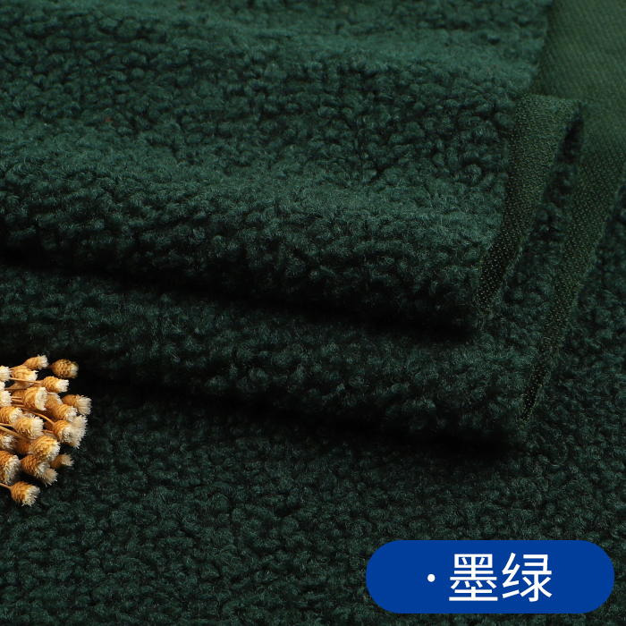 Picture of Thickened lamb wool fabric warm plush coral fleece handmade liner clothes coat doll fleece fabric