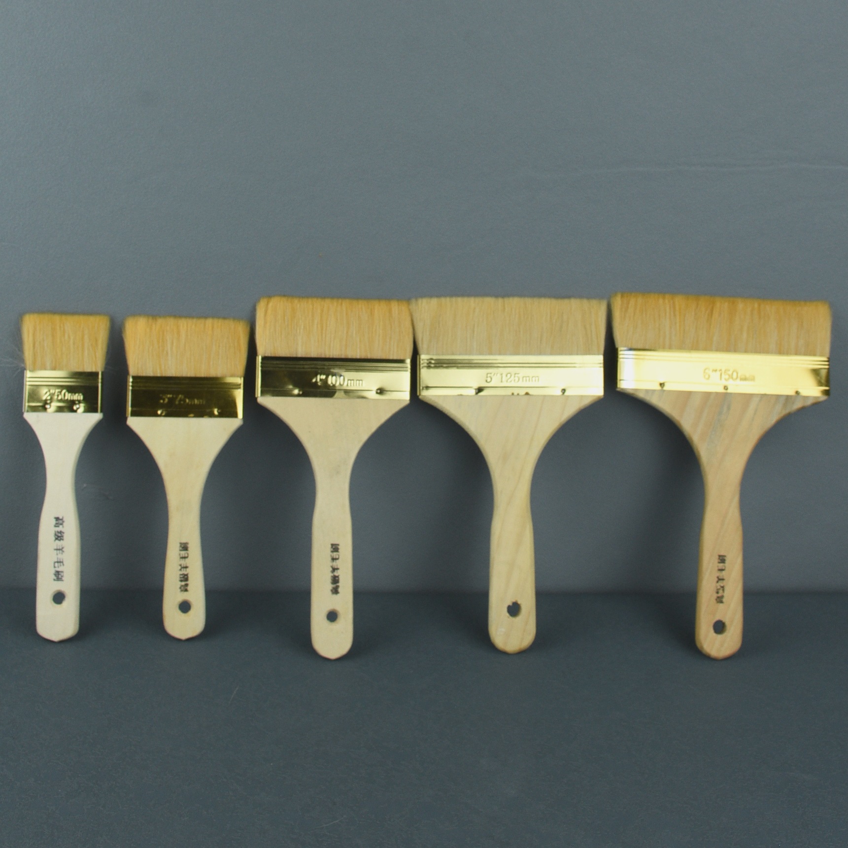 Picture of Wholesale Wool Brush High Quality Wool Wooden Handle Paint Brush Barbecue Brush Cleaning Marine Brush 234 Inch