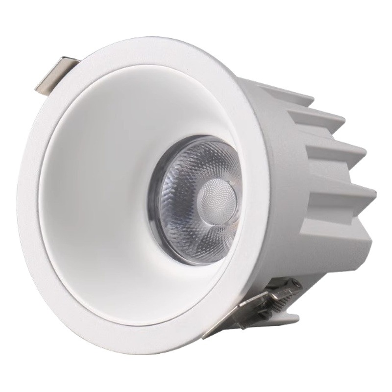 High light efficiency household downlight waterproof anti-fog cob spotlight bathroom kitchen embedded led anti-glare ceiling light manufacturers