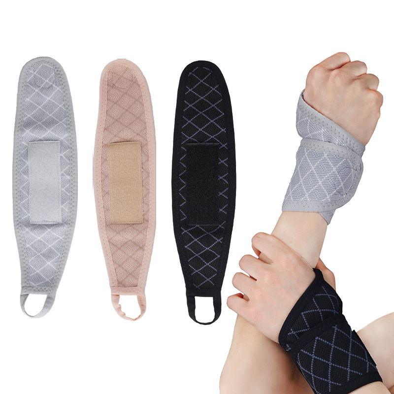 Outdoor Fitness Weightlifting Wrist Protection Soft High Elastic Breathable Knitted Winding Fixed Pressure Anti-Sprain Sports Protector