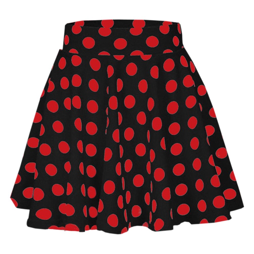 LN043 Amazon EBAY cross-border Europe and the United States summer hot spot mini swing skirt red skirt