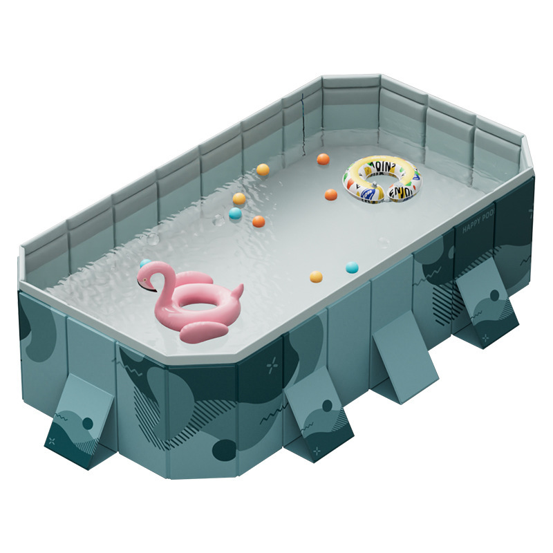 Picture of Swimming Pool Thickened Wear-resistant Installation-free Swimming Pool Outdoor Non-inflatable Foldable Paddling Pool Children's Household Pool