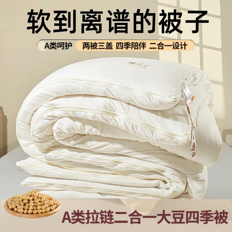 Class A Mother and Infant Grade Soybean Quilt Cotton Quilt Core Thickened Winter Quilt Mother and Child Quilt Student Dormitory Quilt Spring and Autumn Quilt