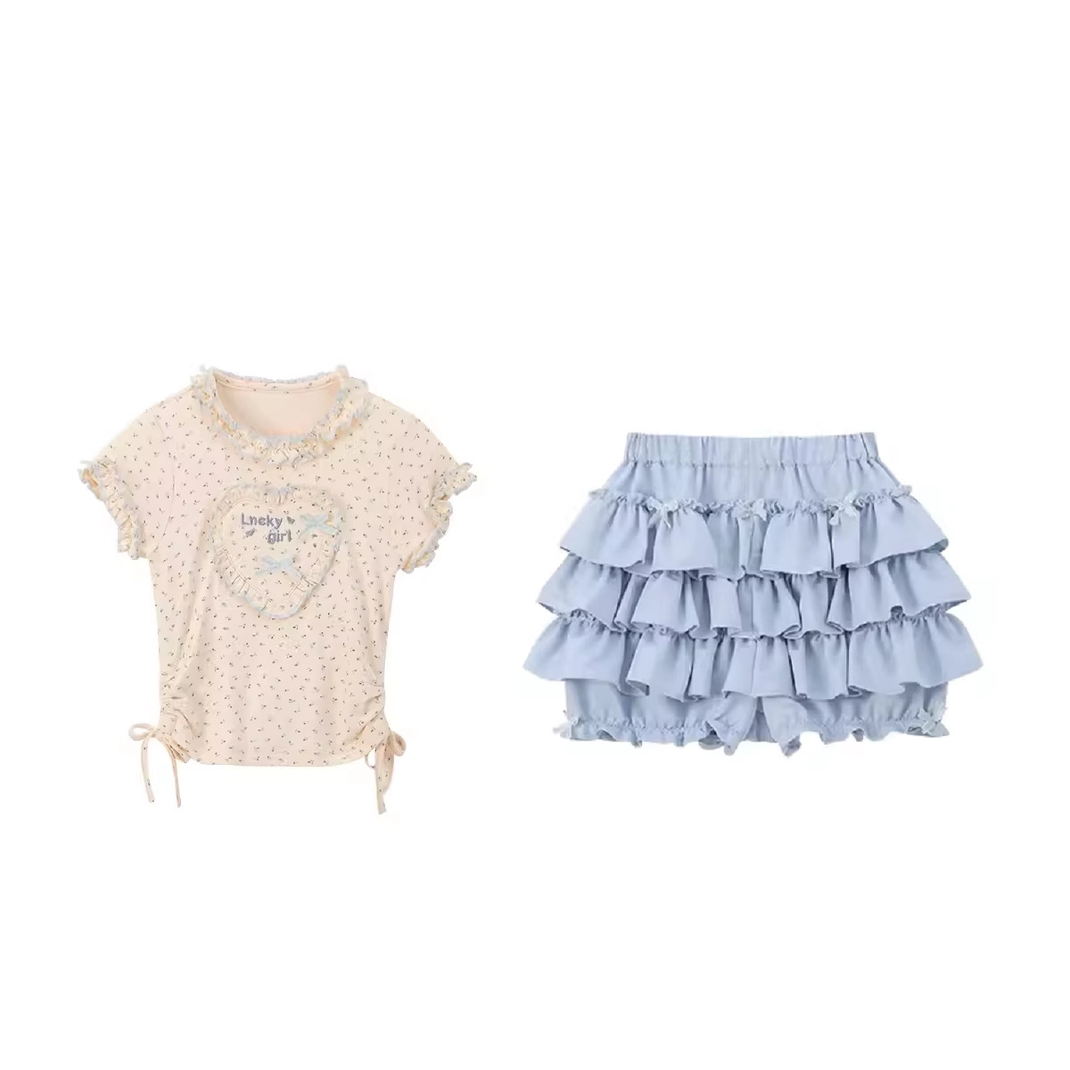 Picture of Little Girl's Sweet Korean Cake Skirt Short Skirt Pants Spring & Fall Design Bow Anti-Exposure Girl's Puffy Skirt