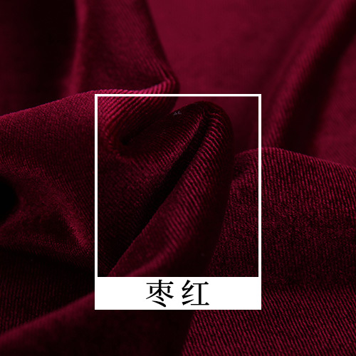 Picture of South Korea velvet fabric thickened weft knitted velvet velvet high quality dyed fabric cheongsam fashion curtain wholesale