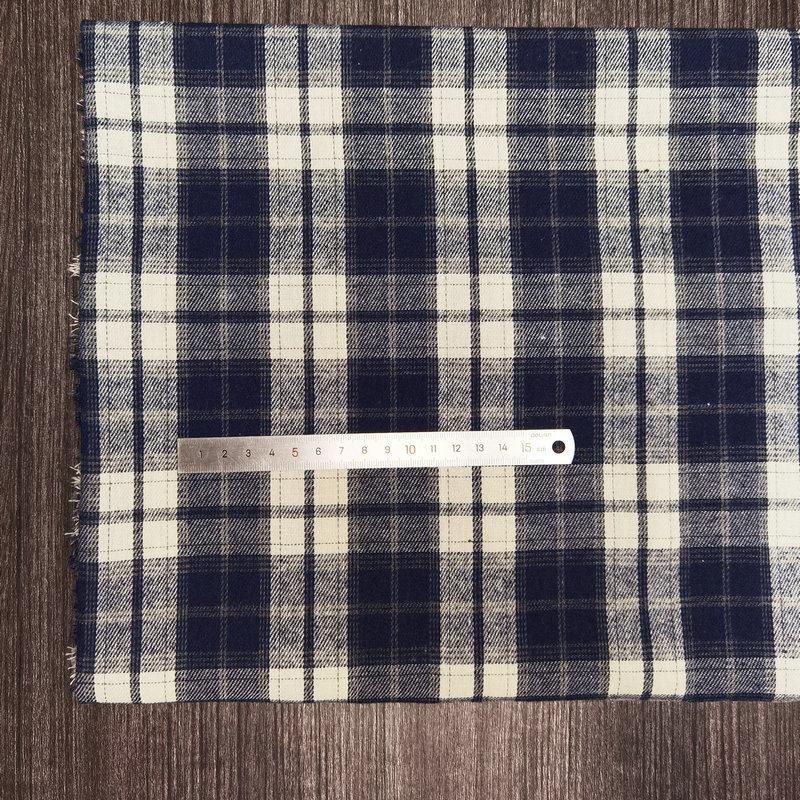 Picture of Spot twill sanding cotton plaid children's shirt plaid fabric 21 yarn-dyed flannel decorative fabric
