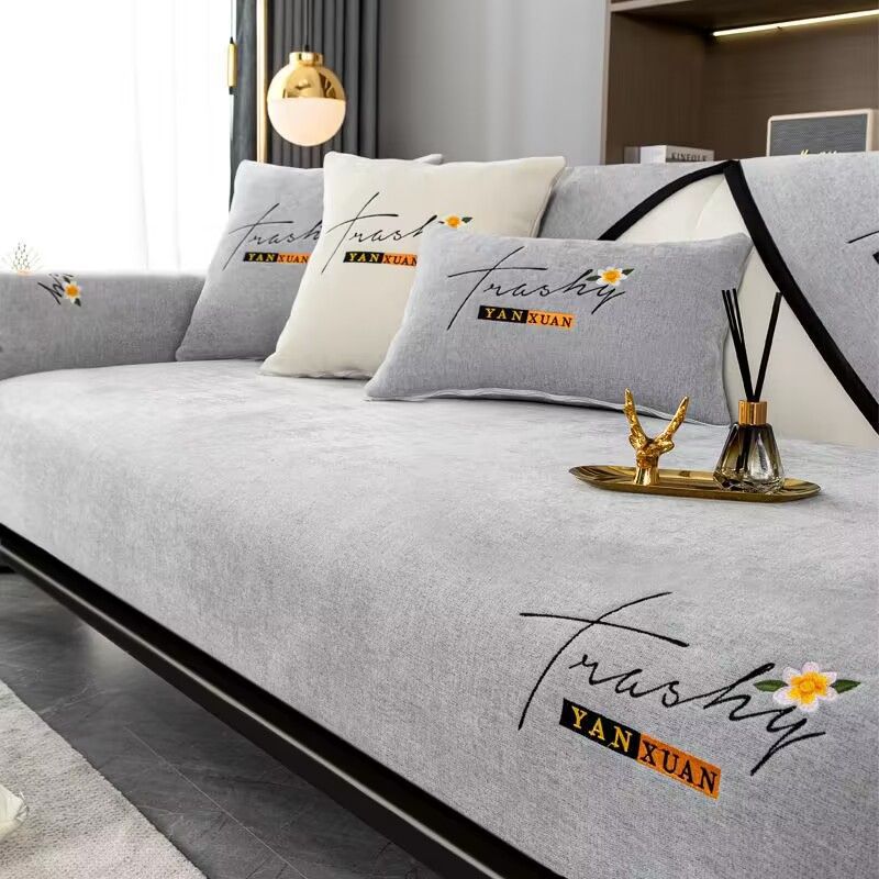 Chenille Four Seasons universal non-slip sofa cushion wholesale Nordic style fashion sofa cover cushion cover cushion for foreign trade