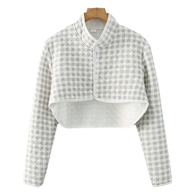 Colorful cotton shoulder pad long sleeve middle-aged and elderly warm artifact female confinement shawl sleeping cold-proof cervical support spring and autumn waistcoat