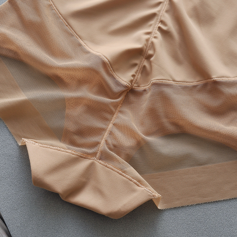 Picture of Cross-border Amazon Thin Ice Silk Mesh Breathable High Waist Belly Pants Tight-fitting Waist Slimming Body-shaping Panties