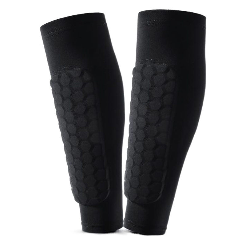 Outdoor Honeycomb Anti-Collision Sports Leg Covers Running Football Leg Socks Eva Lycra Breathable Anti-Collision Shin Guards Calf Covers