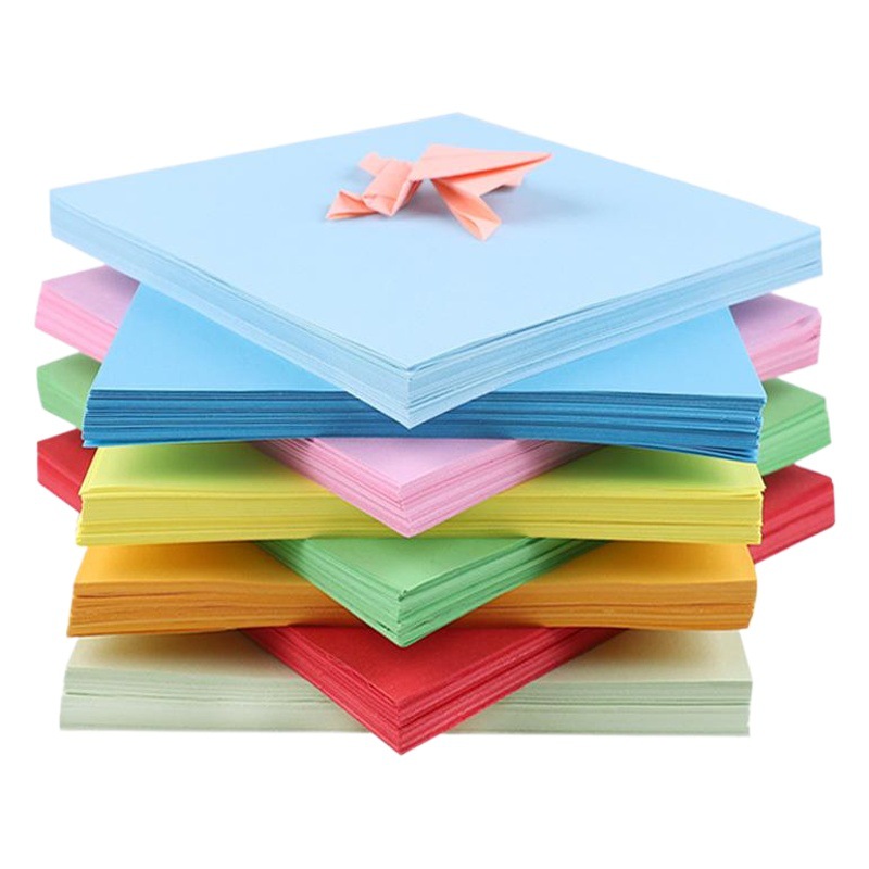 Square Color Origami Children's Handmade Color Paper Thousand Paper Crane Color Handmade Paper Kindergarten Origami