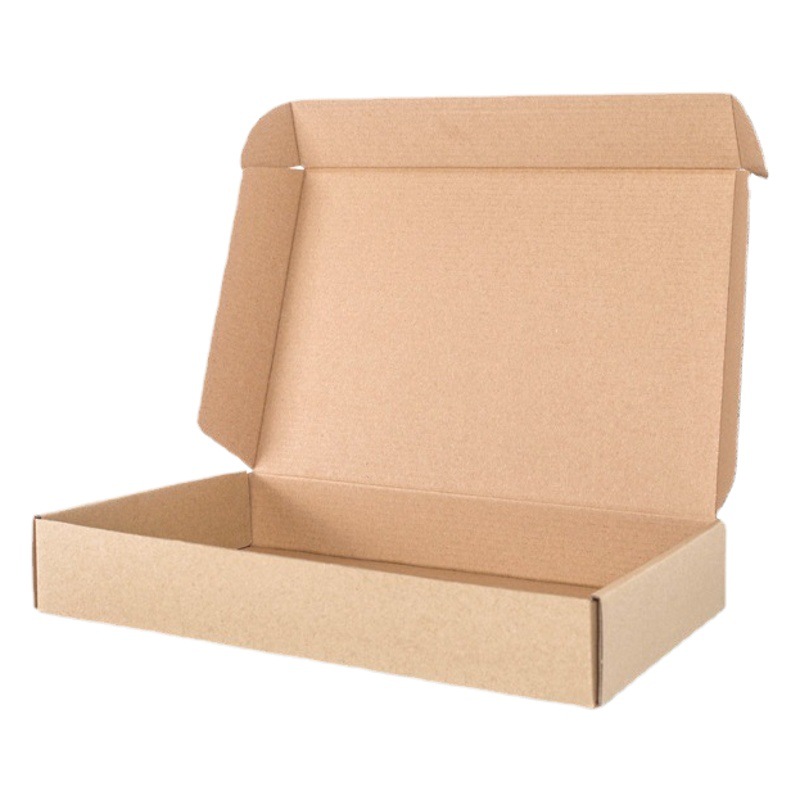 Aircraft Box Small Express Carton Long Clothing Logistics Packaging Box Extra Hard Three-Layer Corrugated Kraft Paper Box