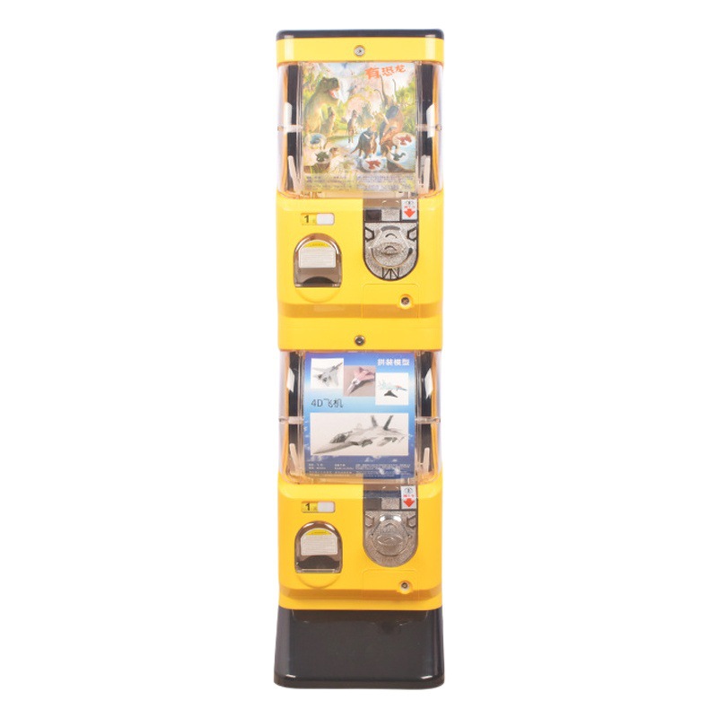 Egg twisting machine single double-layer mechanical egg twisting coin-operated machine children's toy commercial small activity lottery elastic ball machine
