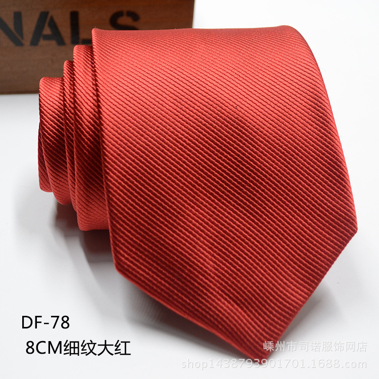 Picture of Tie business formal men's tie polyester yarn Arrow 8cm business tie