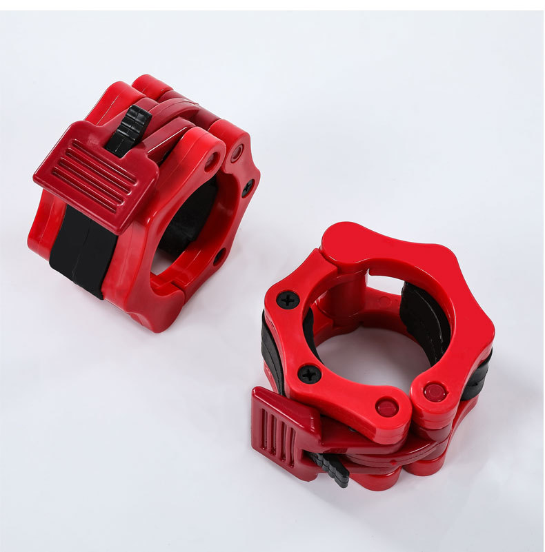 Picture of Nylon safety dumbbell barbell bar buckle professional fast Austrian bar card head high-grade 5cm plastic card head buckle lock