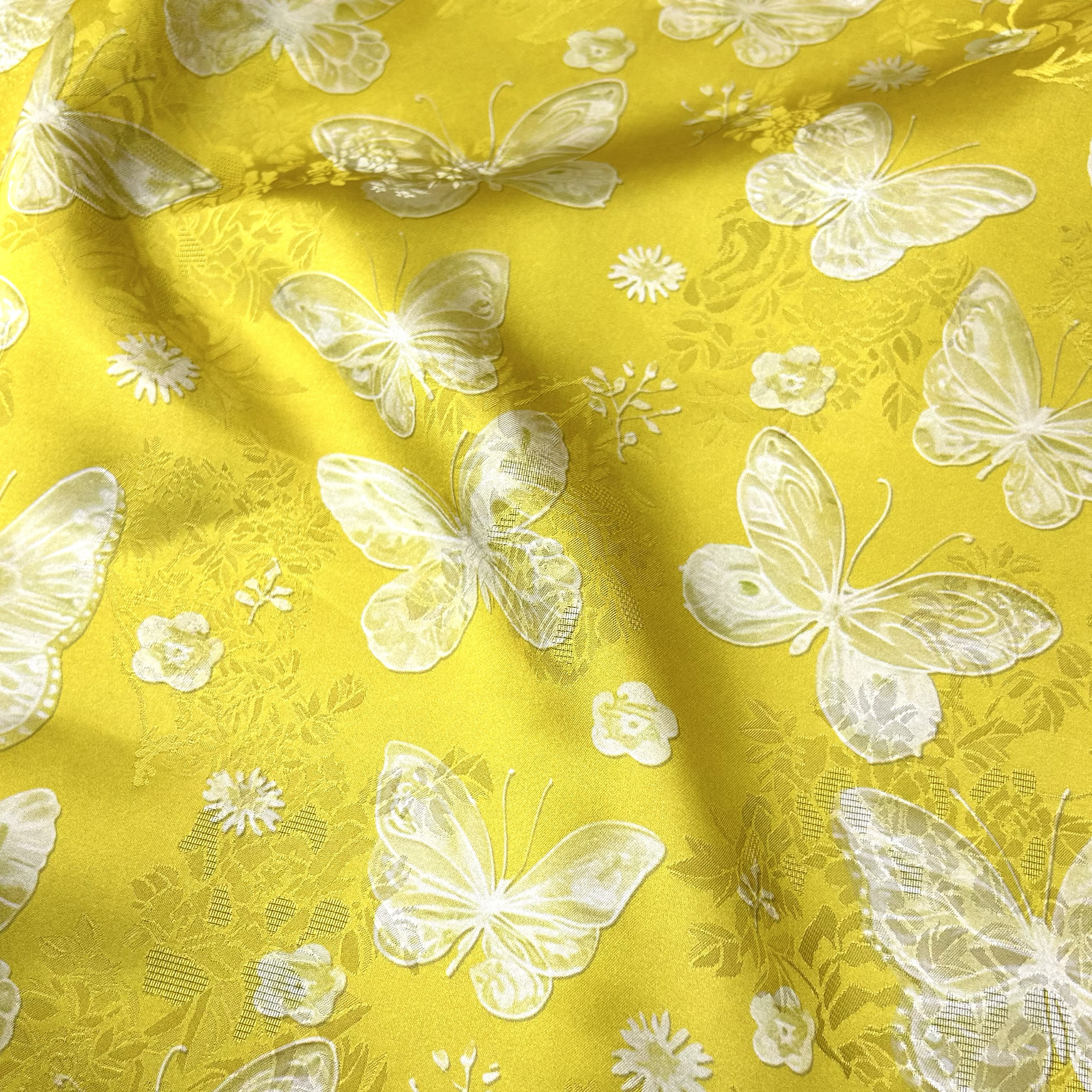 [Lemon Butterfly] Rayon Fragrant Cloud Yarn Chinese Style New Chinese Style Fabric