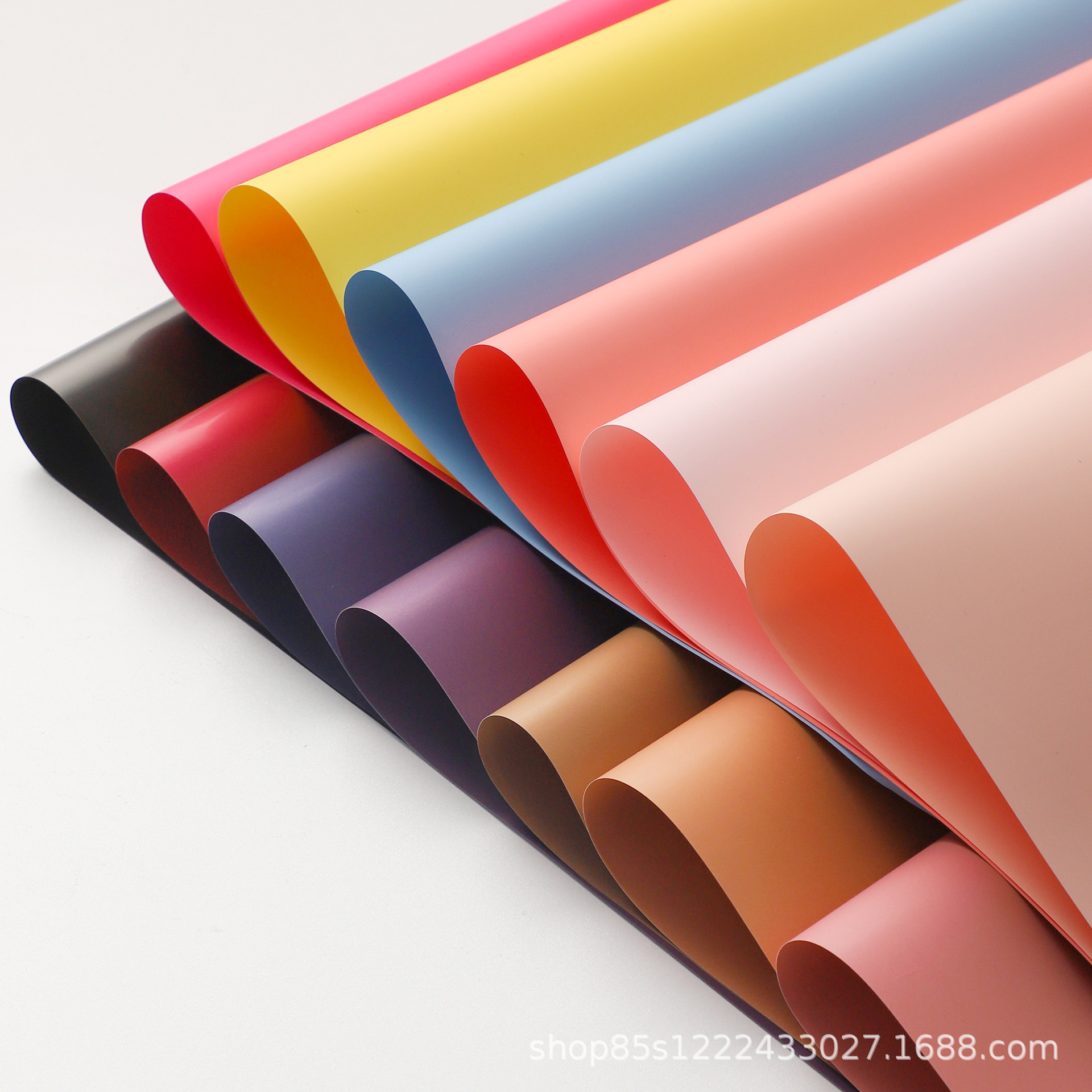 Zhuoxian Flower Material 8 Silk High-Definition Pure Color Flower Wrapping Paper Thickeneded Waterproof Floral Material High-End Flower Wrapping Paper