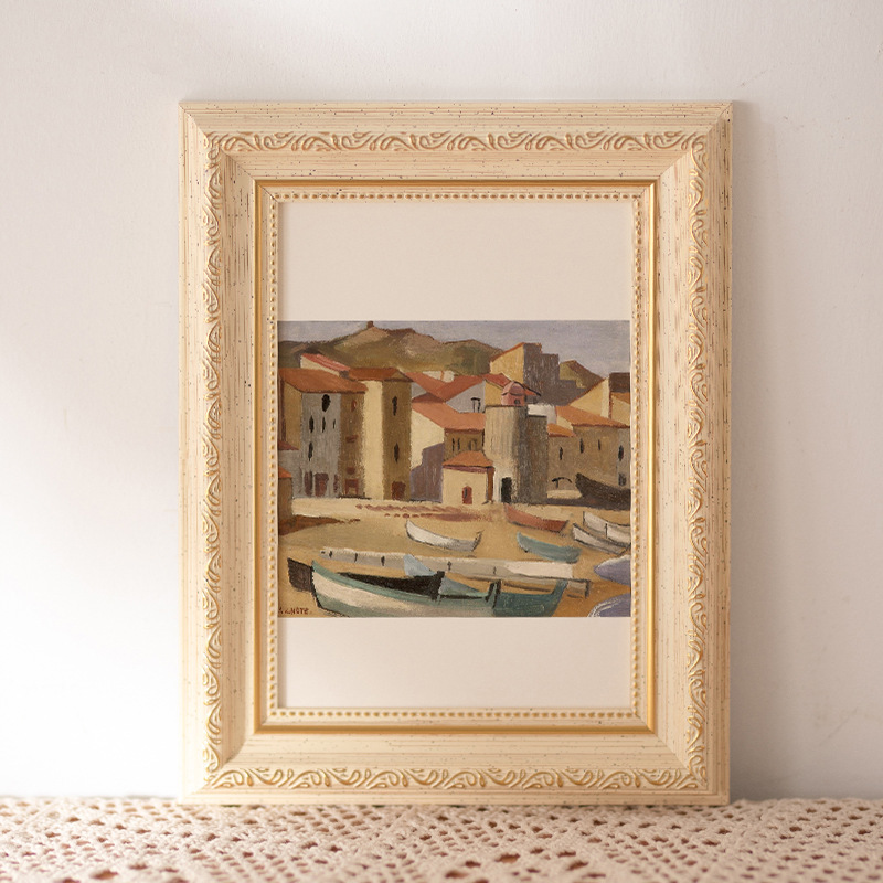 Picture of European retro photo studio wedding photo frame 6 inch table 7 inch 8 inch 10 photo wall a4 simple oil picture frame wholesale