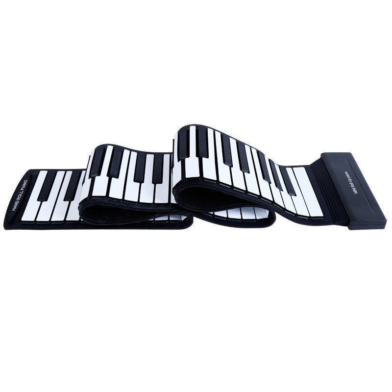 Picture of Hand-Rolled Piano 88-Key Thickeneded Silicone Without Speaker Midi Portable Foldableing Digital Piano Adult Beginner Wholesale