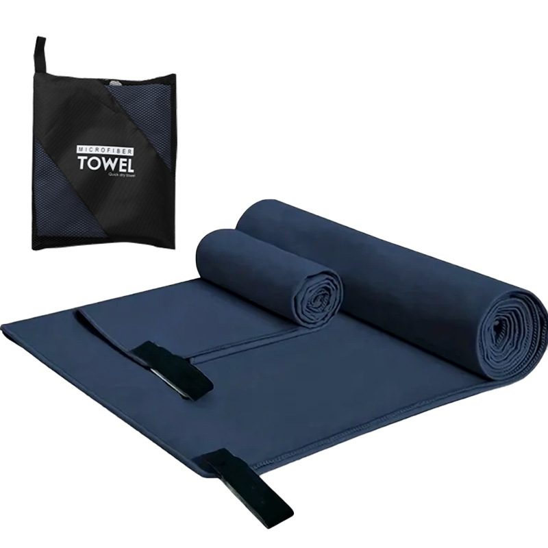 Picture of Quick-Drying Beach Towel Multi-Color Portable Quick-Drying Fitness Sports Towel Outdoor Beach Towel Mesh Bag