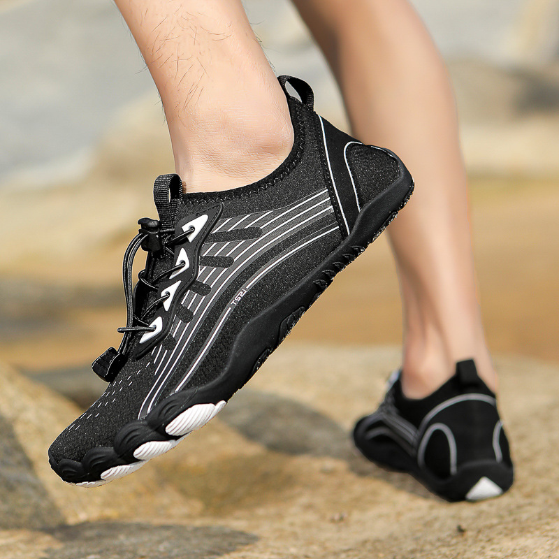 Factory Outdoor Tracing Shoes Anti-cut Beach Shoes Women's Non-slip Wading Shoes Amphibious Five-finger Diving Shoes Fitness Shoes