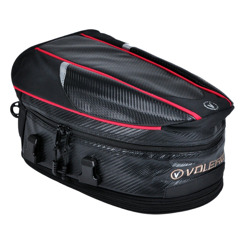 VOLERO Motorcycle Rear Seat Bag Motorcycle Long and Short Distance Special Rear Seat Luggage Trunks Waterproof Helmet Portable Backpack