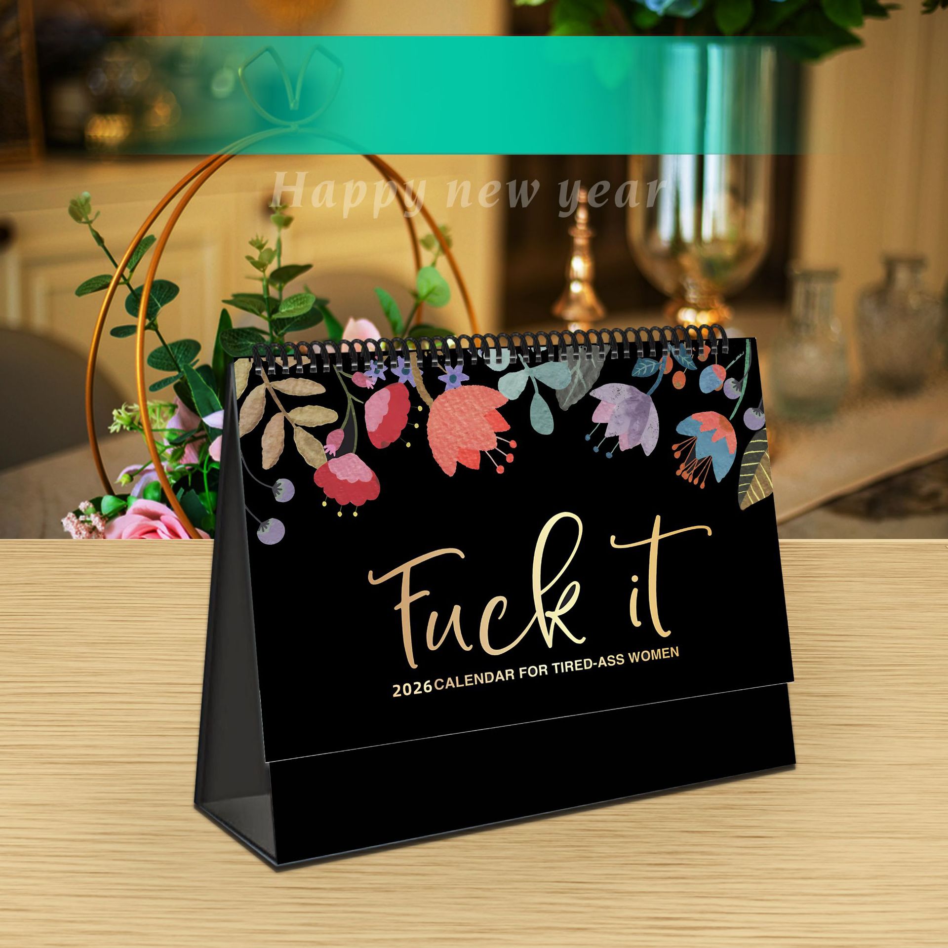 2026 English Women's Desk Calendar Foreign Trade Calendar Wall Calendar English Wall Calendar Cross-Border Exclusive Original Design