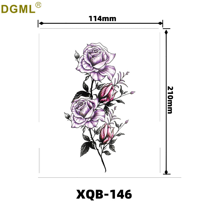 Picture of Children's cartoon flower arm sticker half arm full arm pink pig funny cross-border Henna creative color tattoo sticker wholesale