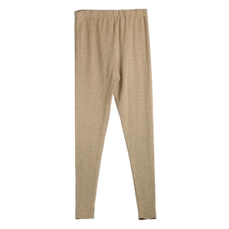 Huaye Autumn and Winter Silk Cashmere Leggings Women's Mulberry Silk Knitted Thickened Warm Wool Autumn Pants Mid-Waist Cotton Wool Pants