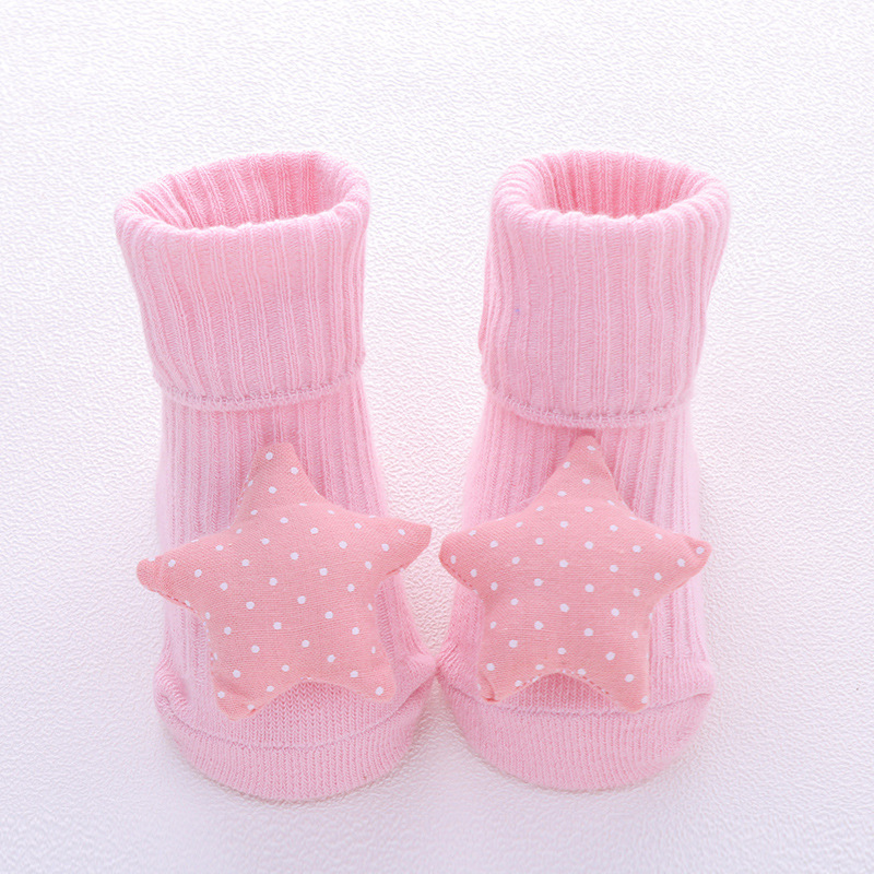 Picture of Newborn baby socks class a cotton spring and autumn non-slip boys and girls baby cartoon doll tube floor socks wholesale 1