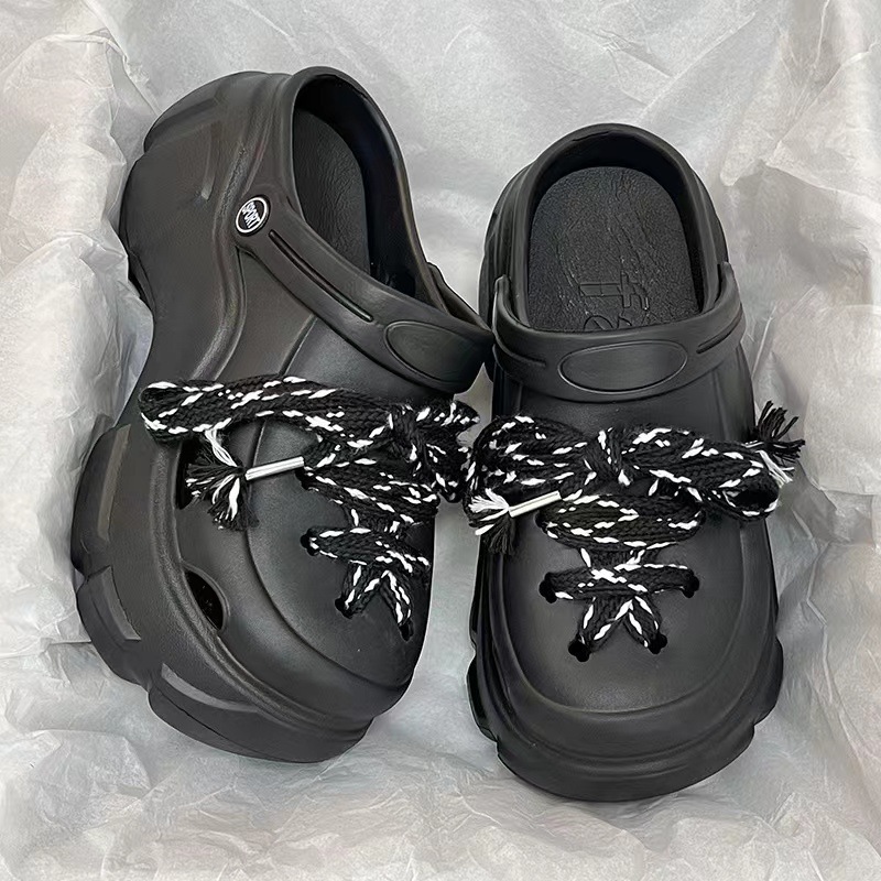 Picture of Baotou EVA hole shoes in 2025 new fashion and versatility student comfortable and casual two-wear non-slip slippers for women's summer