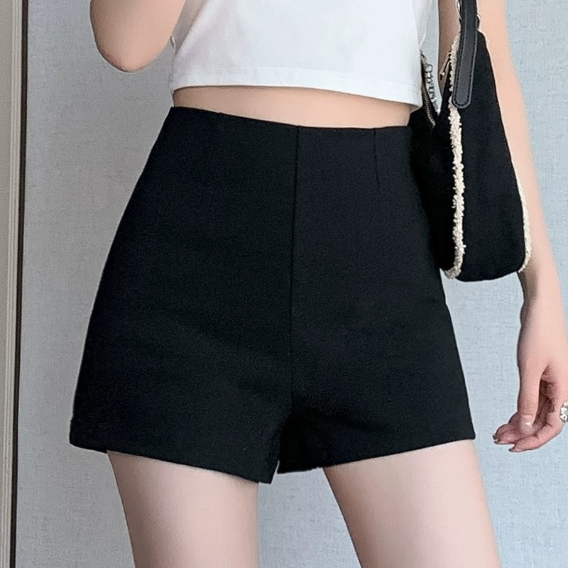 Bottoming Shorts Women's Autumn and Winter Outer Wear Anti-Dressing Safety Pants Underwear Missing Black Hot Pants High Waist Matching Sweat Boots Pants