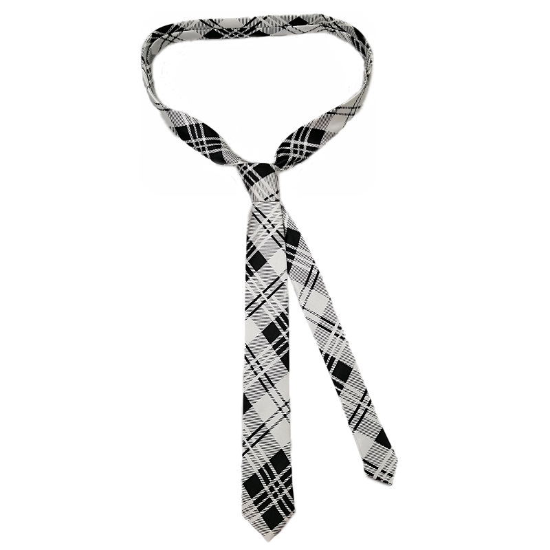 Picture of Zebra Leopard Print Love Poker Letters 5cm Matchinging Shirt Ins Student Tie Unisex Versatile Can Be Customized