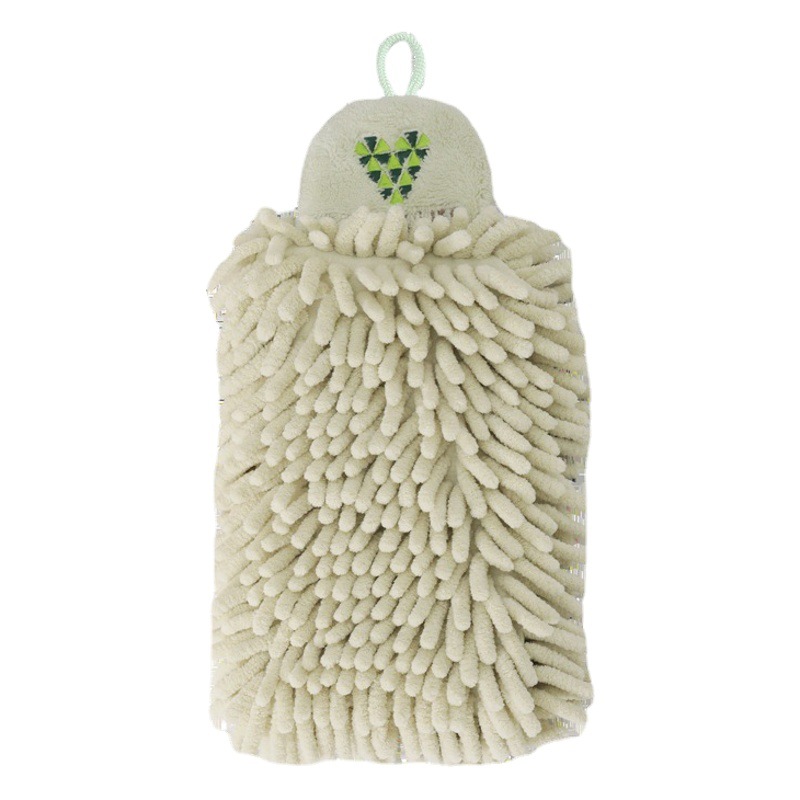 Japanese-style chenille towel absorbent quick-drying handball cute hanging kitchen rag bathroom towel wholesale
