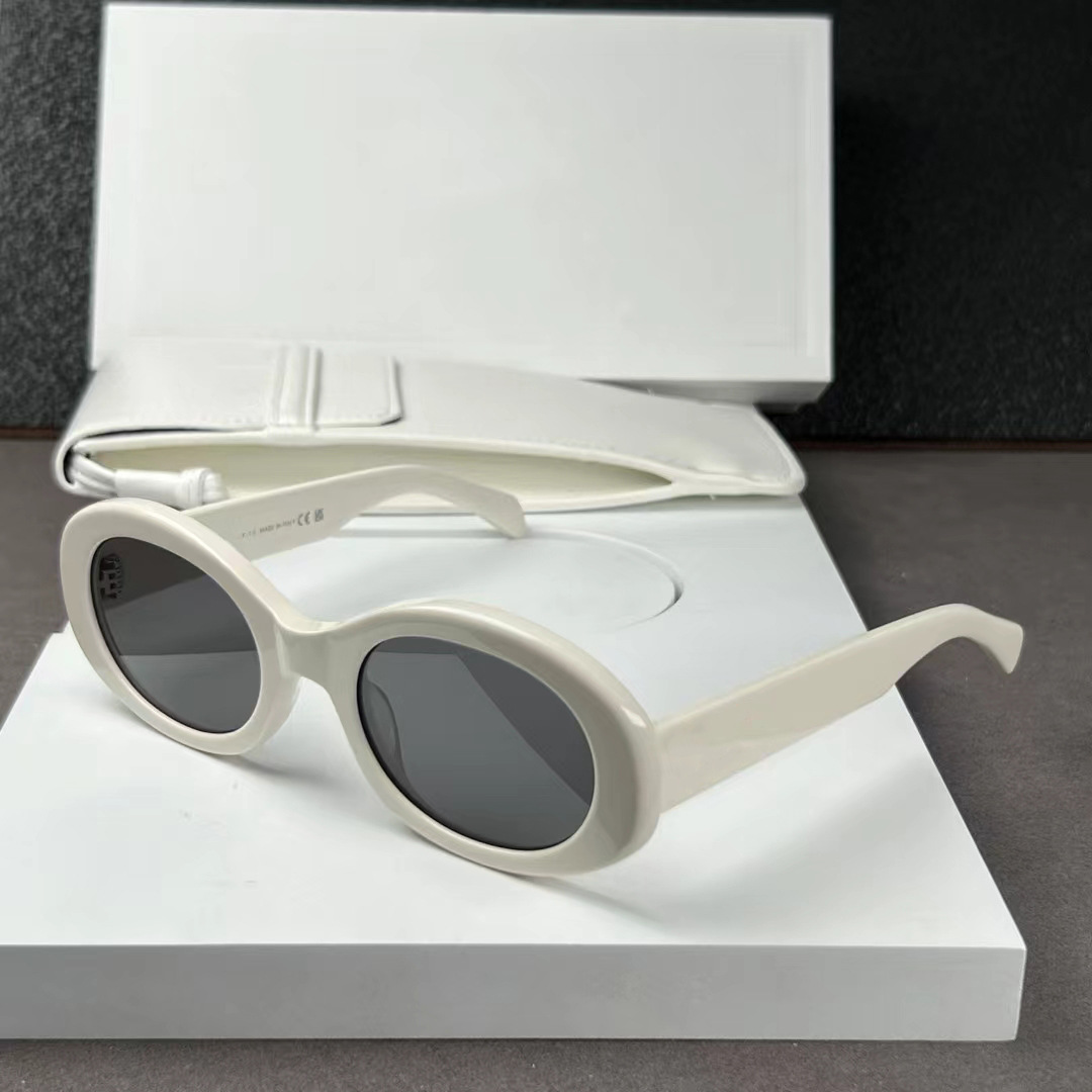 Picture of New Arc de Triomphe Retro Oval Frame Plate Cat's Eye Sunglasses 40194 Personalized Fashion Sunglasses Sunscreen Original Standard
