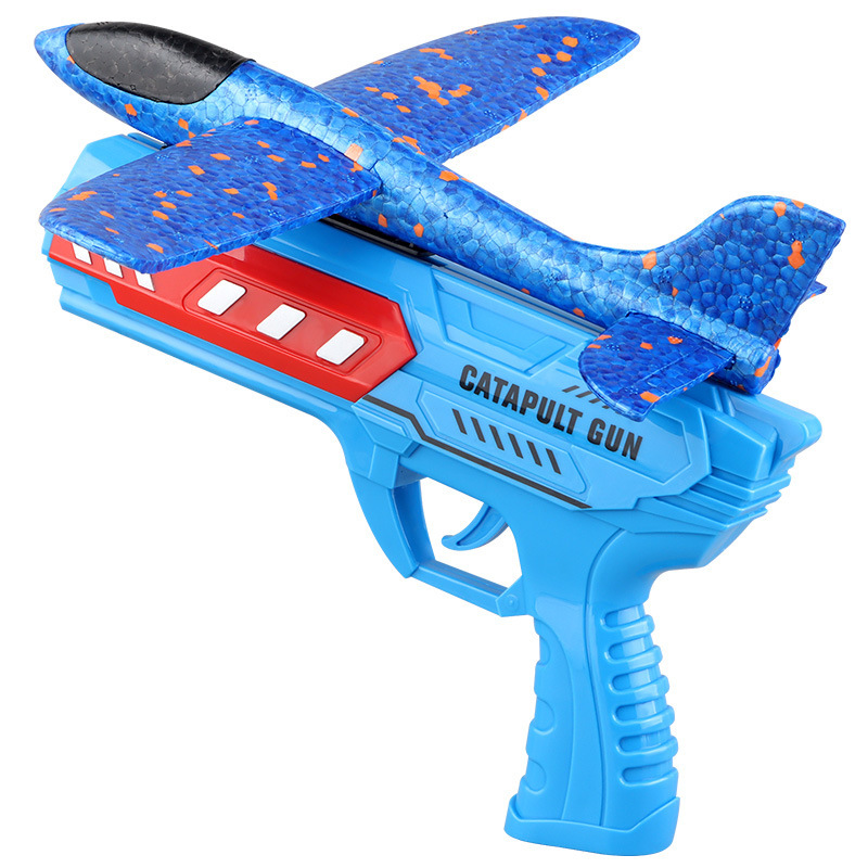 Picture of Night market lights catapult aircraft gun children's toys boys girls foam aircraft launcher stall stall wholesale