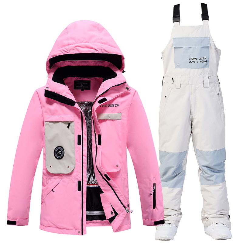 Picture of Women's Ski Suit Men's Winter Outdoor Windproof Waterproof Warm Thickened New Arrival Snowboard Double Ski Suit