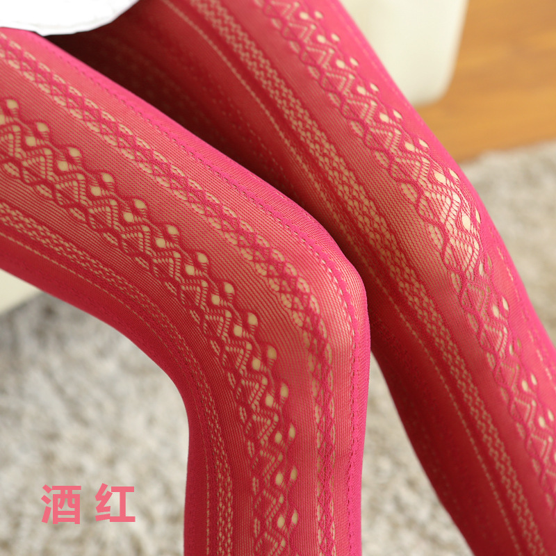 Picture of Spring and summer Sexy lolita lace stockings pantyhose women carved net stockings hollow thin bottoming lolita socks